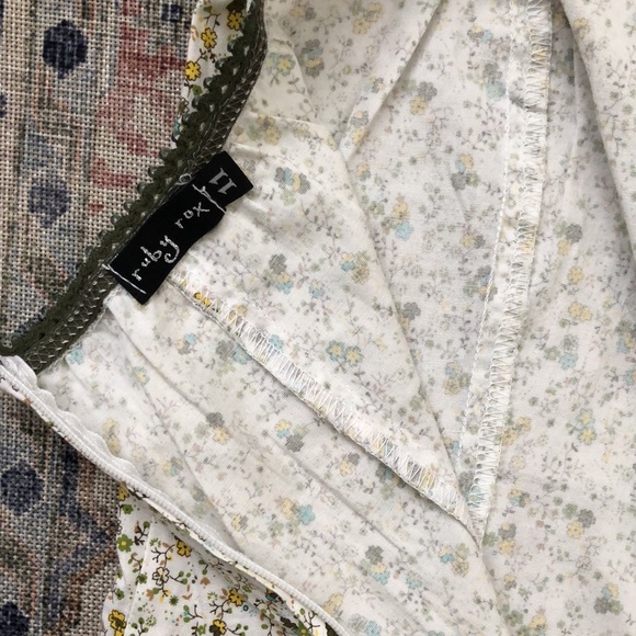 Ruby Rox Junior Strapless Floral Dress - Size 11 - Picture 7 of 7